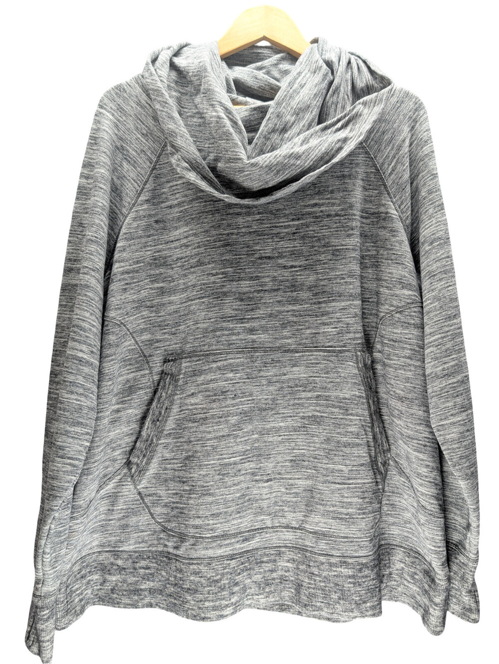 L.L. Bean Hoodie Women 2X Plus 2X Cowl Neck Pullover Gray